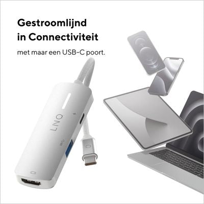 4K HDMI Adapter with PD and USB-A