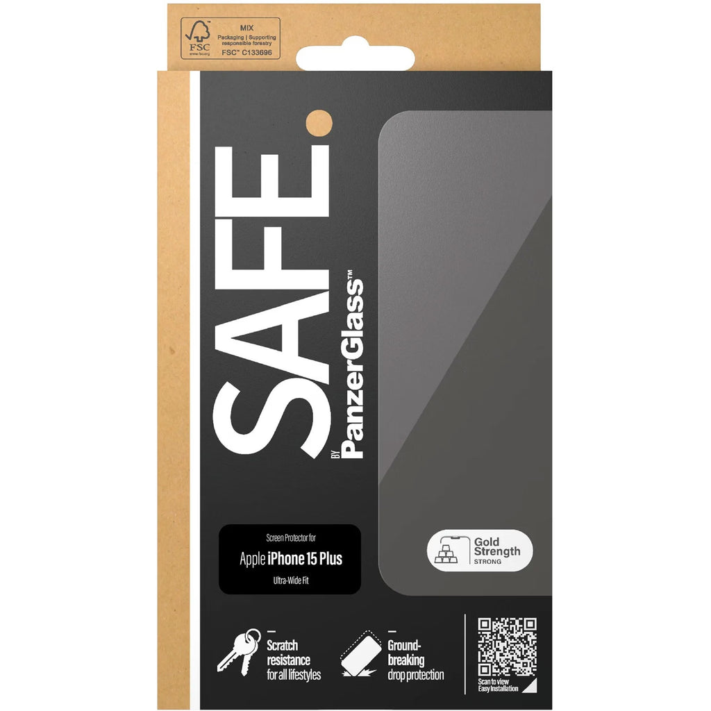 Screenprotector - Apple iPhone 15 Plus - Ultra-Wide-Fit