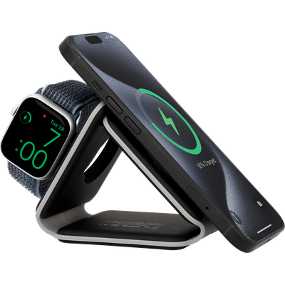 3 in 1 - Wireless Charger Foldable 15W - Black