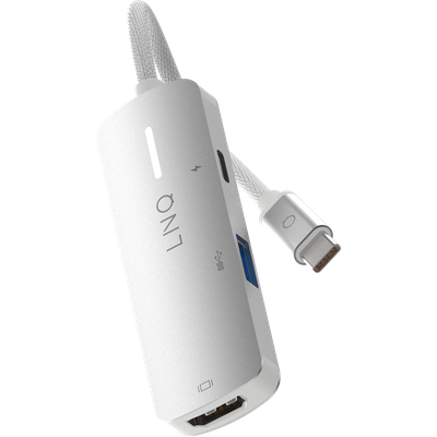 4K HDMI Adapter with PD and USB-A