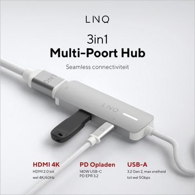 4K HDMI Adapter with PD and USB-A
