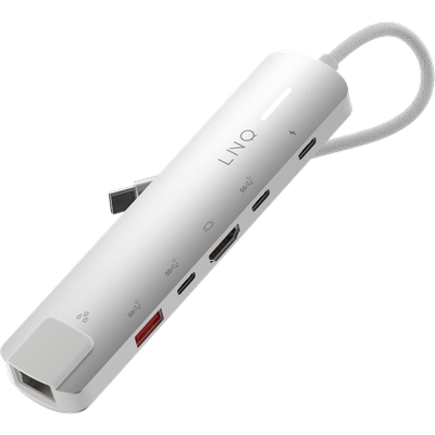 6in1 Pro USB-C 10Gbps Multiport Hub met 4K HDMI en Ethernet