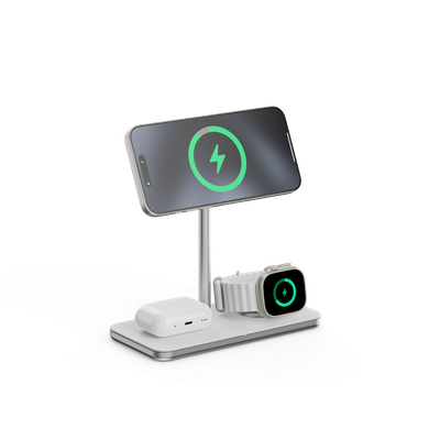 LINQ Connects 3-in-1 Qi2 draadloze oplaadstandaard