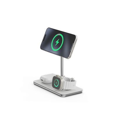 LINQ Connects 3-in-1 Qi2 draadloze oplaadstandaard