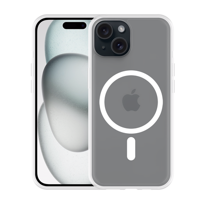 iPhone 15 Regular/Plus/Pro/Pro Max - Soft TPU Case - Magsafe - Clear