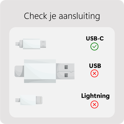 USB-C PD Cable - 20cm - White